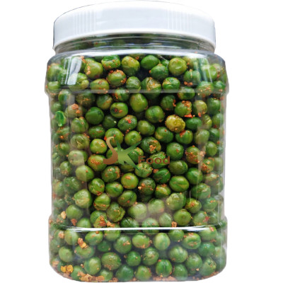ĐẬU HÀ LAN SẤY GIÒN TỎI ỚT THƯƠNG HIỆU SK FOOD - HŨ 500G