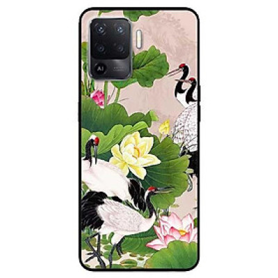 Ốp lưng dành cho Oppo A54 - A74 - A94 mẫu Sen Và Hạc