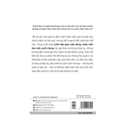 Sách - Lãnh Đạo Giao Việc Đúng ,Nhân Viên Làm Việc Xuất Chúng - MCBooks