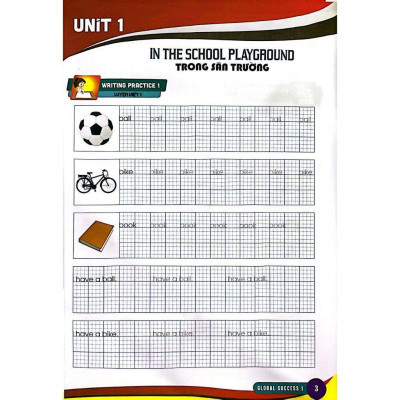 Luyện Viết Để Nhớ Từ Vựng Tiếng Anh Lớp 1 (Bám Sát SGK Global Success 1) (HA)