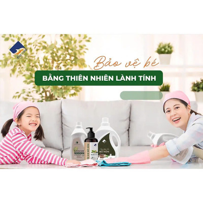 Nước Lau Sàn Hữu Cơ Bồ Hòn Ecocare Chai 4000ml