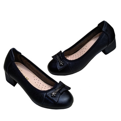 Giày Búp Bê Nữ Cao Gót HA NAM Da Bò Thật Thời Trang Cao Cấp 5cm GBBN2090