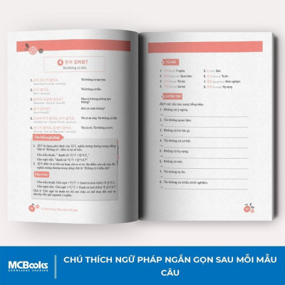 Sách - Tự Học Tiếng Hàn Dành Cho Người Mới Bắt Đầu + 15 Phút Tự Học Tiếng Hàn Mỗi Ngày - MCBooks