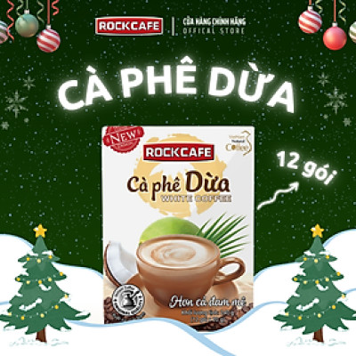 Cà phê dừa ROCKCAFE (Hộp 12 gói)