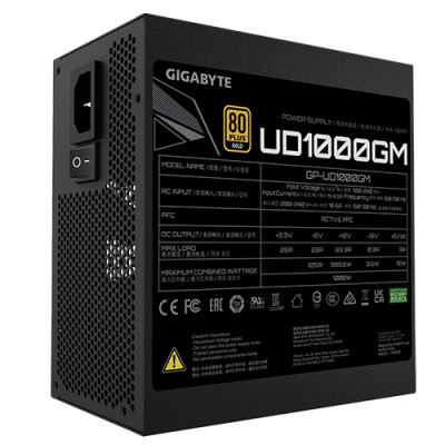Nguồn máy tính Gigabyte UD1000GM 80 Plus Gold ( 1000W ) - Hàng Chính Hãng