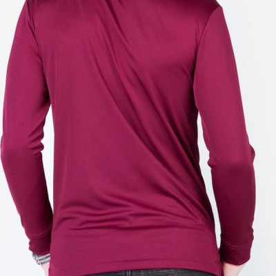 Áo thun nam dài tay cổ bẻ màu đỏ ALIGRO chất liệu Cotton cao cấp mềm nhẹ, thiết kế trẻ trung ALGAPD005