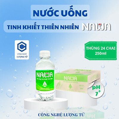 Nước uống tinh khiết thiên nhiên NAWA 24 chai 250ml