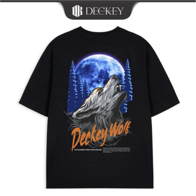 Áo Thun Cotton Unisex Nam Nữ Form Rộng DECKEY WOLF