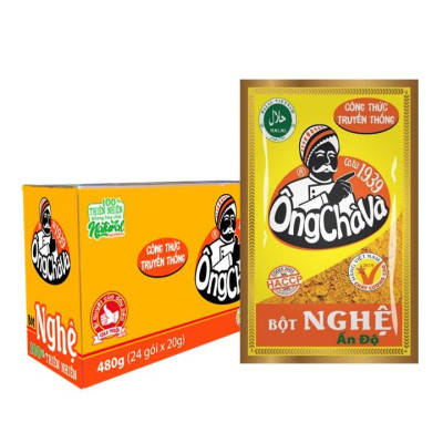 Lốc 24 Gói Bột Nghệ Ông Chà Và 20g (Tumeric Powder)