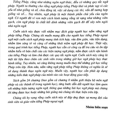 Sách - Ngữ Pháp Tiếng Pháp Căn Bản (Tái Bản 2025)