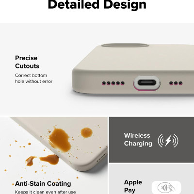 Ốp lưng dành cho iPhone 16e RINGKE Silicone Magnetic - Hàng Chính Hãng