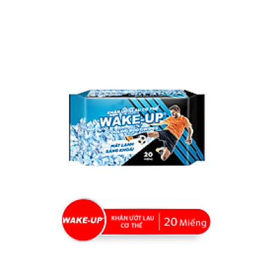 Combo Bao Khăn Ướt Lau Cơ Thể Wake-up, 20 Miếng