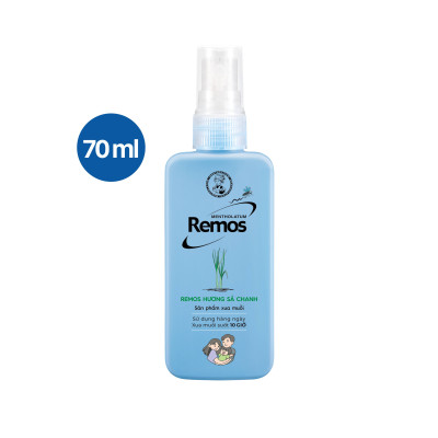 Dung dịch chống muỗi dạng phun sương Remos Mentholatum hương Sả Chanh 70ml