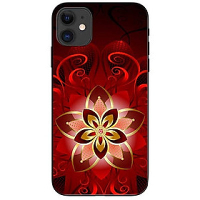 Ốp lưng dành cho Iphone 12 Mini mẫu Họa Tiết Hoa Đỏ