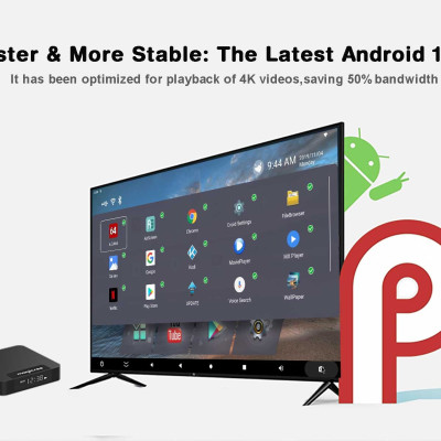 Android tivi box magicsee n5 max x4 Rom 64G Ram 4G điều khiển giọng nói tiếng Việt kiêm bàn phím chuột bay có đèn nền wifi 2 băng tần bluetooth S905X4 cài sẵn phim, truyền hình cáp miễn phí vĩnh viễn - Hàng nhập khẩu