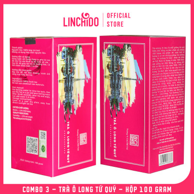 Combo 3 - Trà Ô Long Tứ Quý - Hộp 100G