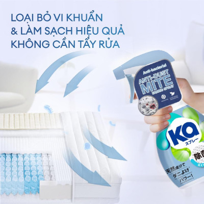 Combo 3 Chai Xịt thơm vải chống mạt bụi KA(320ml/ Chai)