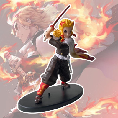 Mô hình Viêm Trụ Rengoku Trạng Thái Chiến Đấu 20Cm KINGFIGU Cao Cấp Thanh Gươm Diệt Quỷ Cao Cấp, Figure Kimetsu no Yaiba