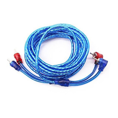 Dây AV Đồng Nguyên Chất Cao Cấp 4 Đầu Hoa Sen RCA Audio mạ vàng cao cấp vỏ chống nhiễu dài 5 mét
