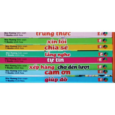 Sách - Kỹ Năng Giáo Tiếp Ứng Xử Bằng Tranh Cho Bé - Bộ 8 Cuốn - MCBooks
