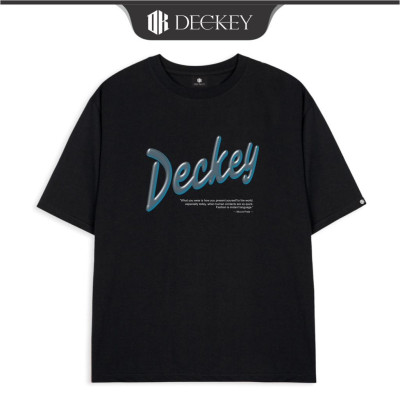 Áo Thun Cotton Unisex Nam Nữ Form Rộng DECKEY Bubble Sign