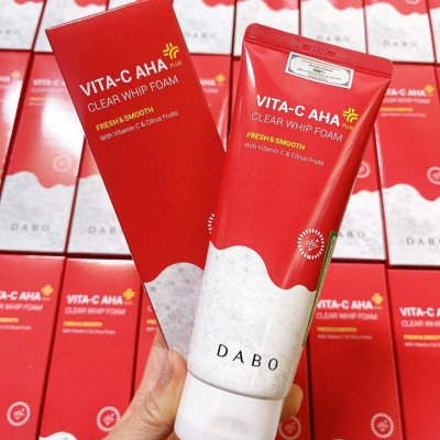 Sữa rửa mặt DABO Vitamin C-AHA Whip Foam giúp cải thiện và làm đều màu da 150ml Women Skincare Dưỡng Da Dưỡng Ẩm Da Làm Đẹp Da