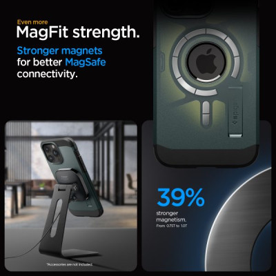 Ốp lưng dành cho iPhone 15 Pro Max Spigen Tough Armor MagFit - Hàng Chính Hãng
