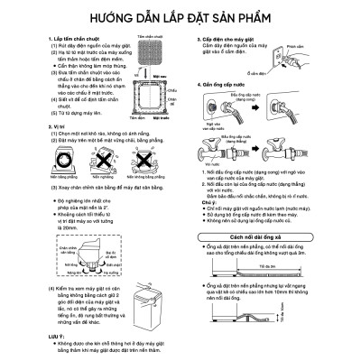 Máy giặt Aqua 9 kg AWM9-316K(B) - Bảo hành 2 năm - Hỗ trợ lắp đặt - Hàng chính hãng