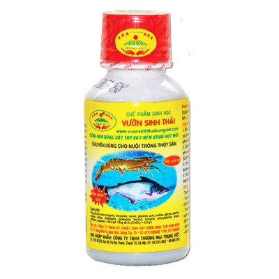 Chế phẩm sinh học VƯỜN SINH THÁI cho Tôm, Cá, Ếch. Nở ruột, chắc thịt, lớn nhanh. Vi sinh NANO siêu vượt trội. Hiệu quả ngay sau 5-7 ngày. HSD: 4 năm 