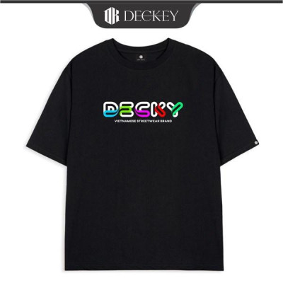 Áo Thun Cotton Unisex Nam Nữ Form Rộng DECKEY COLORFUL