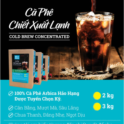 Cà phê chiết xuất lạnh New Brew, pha sẵn NewBrew BOLD, Hộp 3 Kg