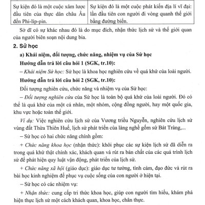 Hướng Dẫn Trả Lời Câu Hỏi Và Bài Tập Lịch Sử Lớp 10 (Bám Sát SGK Kết Nối) - HA