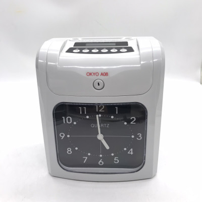 Máy chấm công Thẻ Giấy Okyo A08/N08 ( Tặng 200 thẻ) - Hàng nhập khẩu