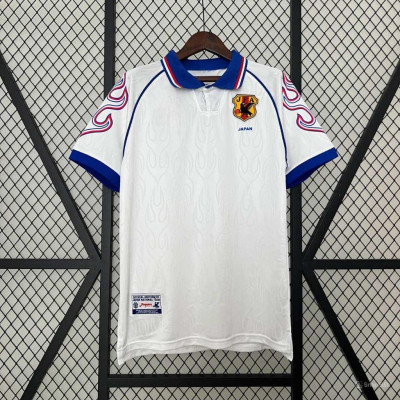 Áo Bóng Đá Retro Tuyển Nhật Bản 1998 - Sân Khách bản cao cấp vải Cotton Polyester