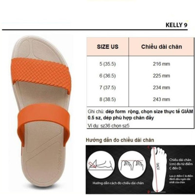 Dép Thái Lan Nữ Quai Ngang Monobo Thái Lan - Kelly 9