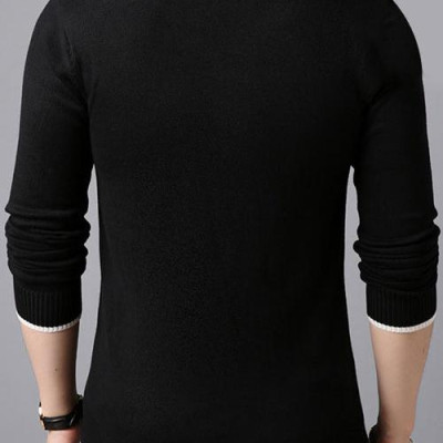 Áo len cổ tim dài tay nam thời trang Hàn Quốc SAL212 Đen