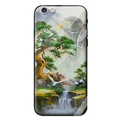 Ốp kính cường lực cho iPhone 6 mẫu cảnh núi 2 - Hàng chính hãng