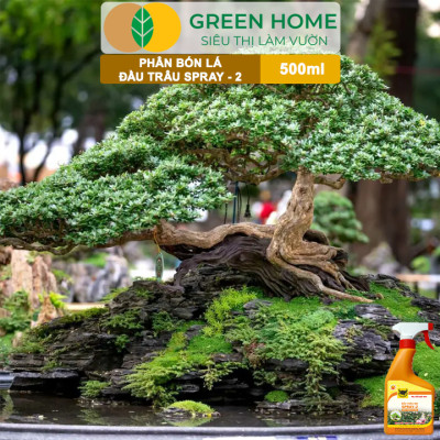 Phân Bón Lá Đầu Trâu Spray-2 Greenhome, Bình Điền, Chai 500ml, Kích Thích Ra Hoa, Chuyên Lan Và Hoa