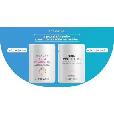 Viên uống Codeage Lợi Khuẩn Cho Da Skin Probiotic (60 viên)