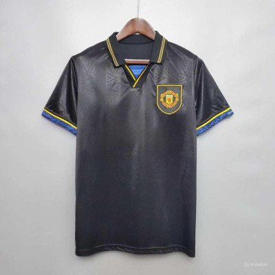 Áo Bóng Đá Retro Manchester United 1993 - Sân Khách bản cao cấp vải Cotton Polyester