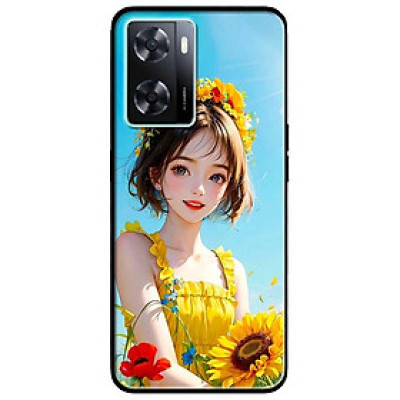 Ốp lưng cho Oppo A15 - A15S - A17 - A17K - A57 4G - A94 5G - A95 5G - Vương Miệng Hoa - Hàng Chính Hãng