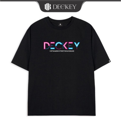 Áo Thun Cotton Unisex Nam Nữ Form Rộng DECKEY TYPESETTING