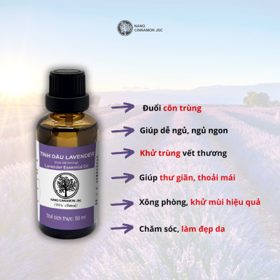Combo Tinh Dầu Chăm Sóc Tóc Mượt Mà Nano Cinnamon - Bưởi, Sả, Lavender, 30ml