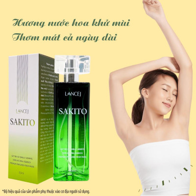 COMBO 4 Lọ Xịt Khử Mùi SAKITO LANCEJ 50ml, Sạch Vùng Nách, Ngăn Tiết Mồ Hôi, Không Ố Vàng Áo