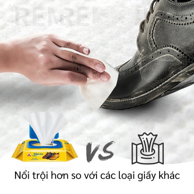 Giấy lau giày  , dép thể thao cho nam và nữ  bịch 30 tờ ,tiện lợi siêu sạch vệ sinh giày nhỏ gọn dễ dàng mang theo 
