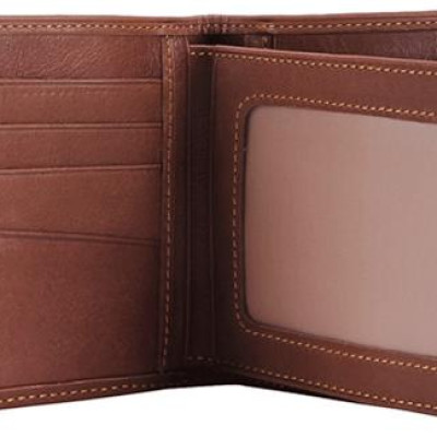 Ví Nam Sọc Ngang Huy Hoàng HT2131 (12.5 x 10 cm) - Da