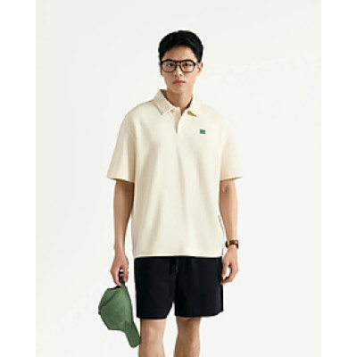 Áo polo nam phối patch Form Loose - RT 10S25POL020 | ROUTINE CÀ MAU