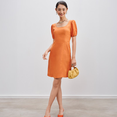 Đầm Ôm Linen Mơ Nghiền DRE195 thời trang thiết kế Hity