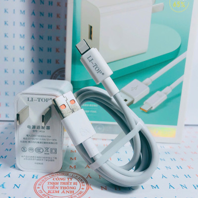 Bộ sạc nhanh 66W LI-TOP AC16 chân cắm L, có chứng nhận 3C tiêu chuẩn quốc gia, được dùng thử 30 ngày, bảo hành hàng chính hãng 12 tháng