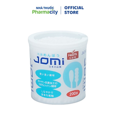 Tăm bông kháng khuẩn Jomi (200 chiếc)